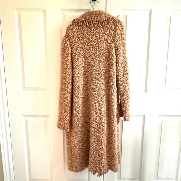 Marc Cain Teddy/Popcorn Knit Wool Sweater Coat - size N3/Medium - Picture 5 of 16
